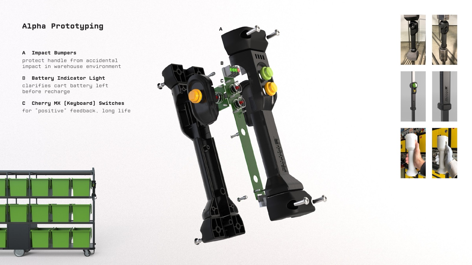 Powered picking cart control design